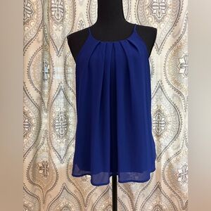 EMIN Women's Layered Blue Top Small